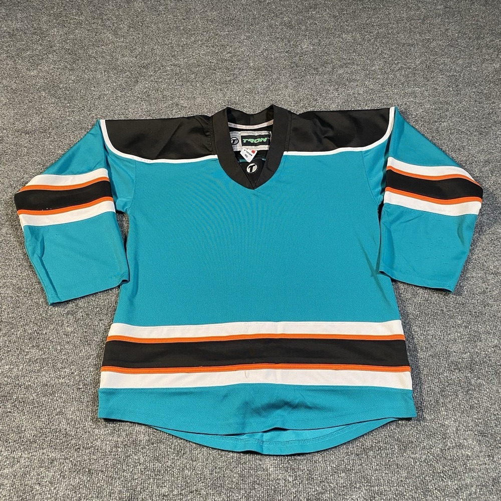 Vintage 90s Tron Hockey Jersey Mens Sz 46 Oversized Baggy Skater Rap Streetwear